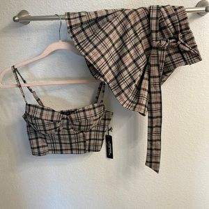 Haute Monde Pleated Mini skort with Structured Top S